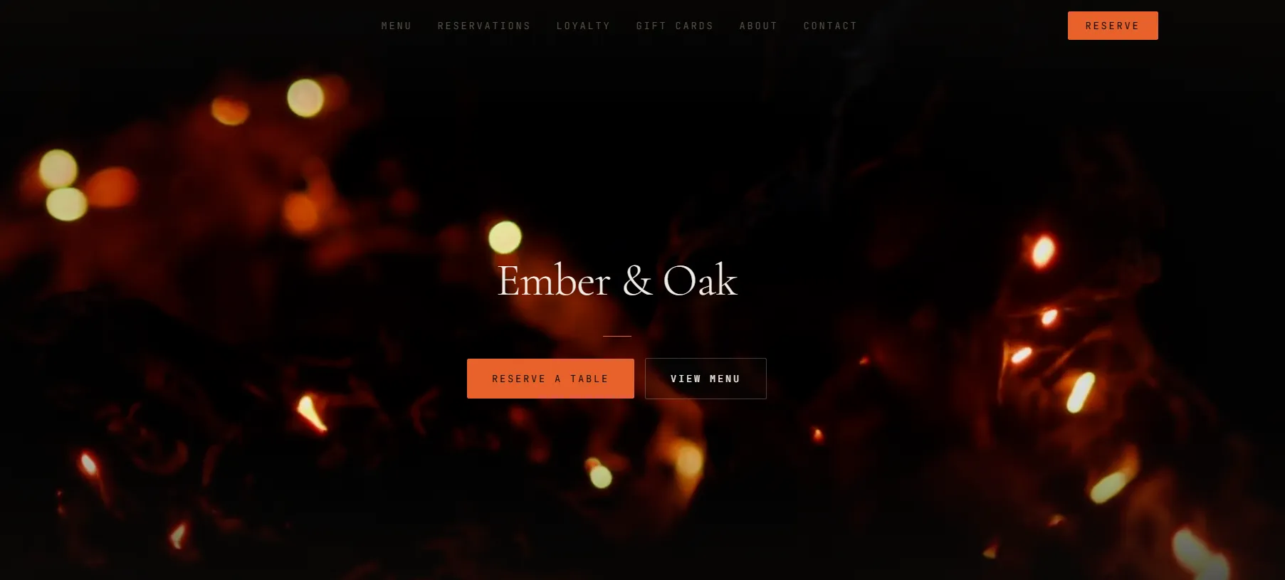 Ember & Oak — built by Kappler